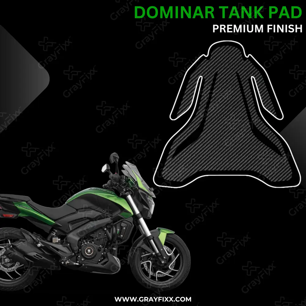 Dominar Tank Pad | Universal Tank Pad Compatible with Dominar 250/400 , Size 5.0Inch, Premium Finish, Pack of 1